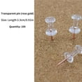 thumbnail image 4 of Cateissary Rose Gold Push Map Thumbtack Paper Clips Ticket Holder Binder Clips Set con caja de plástico para mapa Photo Ticket Paper Office cartulina, 4 of 6