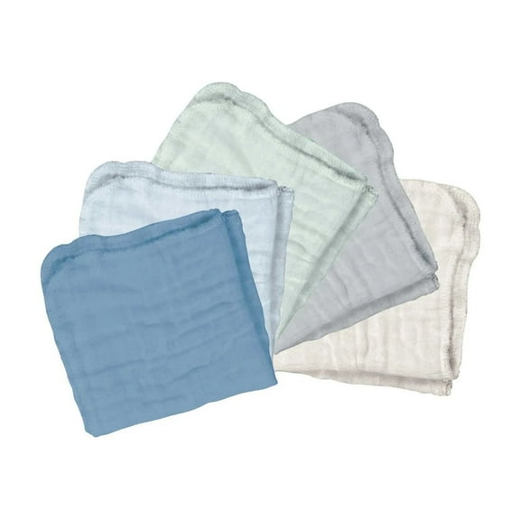 Organic Cotton Muslin Cloths For Baby Wipes Face Washcloths Multi Purpose Use