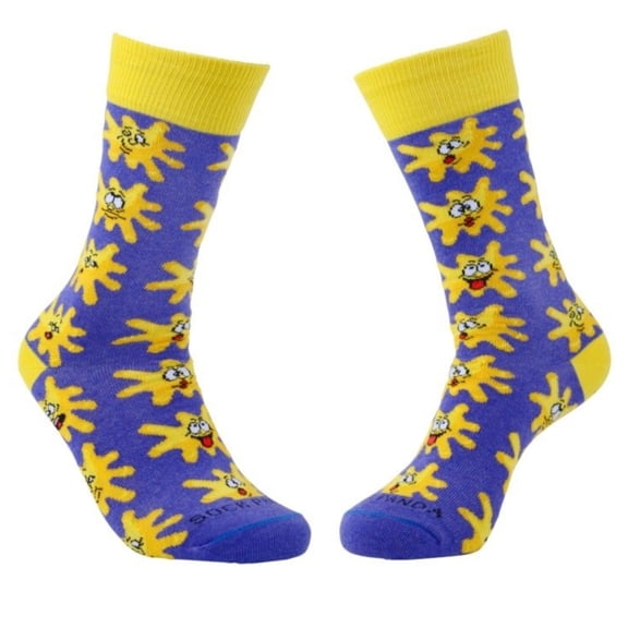 Crazy Splat Face Socks from the Sock Panda (Adult Small - Shoe Sizes 2-5)