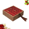 thumbnail image 2 of KAKOWELY 1pc Letter Gift Box Chinese Style Retro Jewelry Box Premium Gift Box Packaging Box (Red Tassel),4.72"X4.72"X1.57", 2 of 4