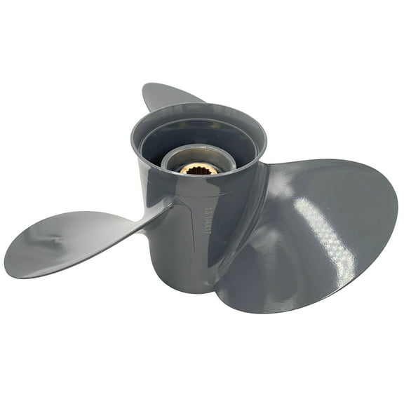 Propeller 13 3/4x13 for HONDA Outboard 3 Blades Aluminum Prop 15 Tooth RH 13.75x13