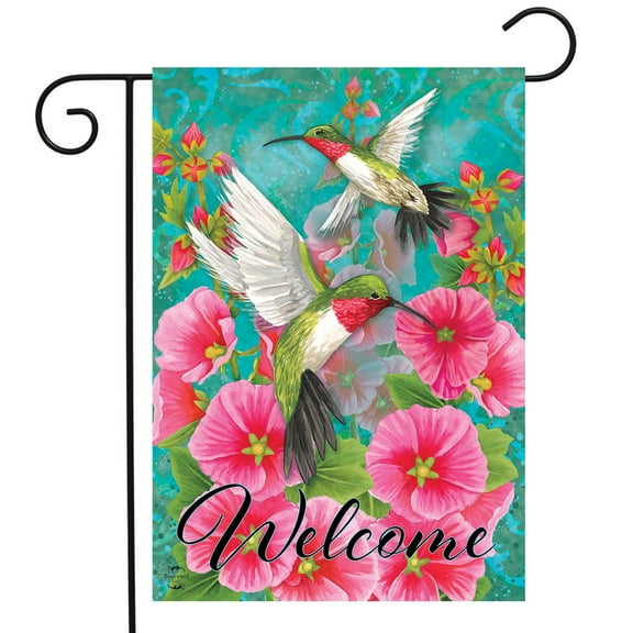 Briarwood Lane Hummingbird Dance Spring Garden Flag