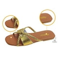 thumbnail image 5 of Taylonsss Women's Plus-Size Versatile Strappy Sandals with Chunky Heel Open Toe Two-Way Beach Flat for Spring Summer Trendy Comfortable Daily Wear, 5 of 9