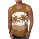 thumbnail image 1 of Hombres Moda Casual sin Mangas Impresión Suéter Cuello Redondo Tanque Deportivo, 1 of 4
