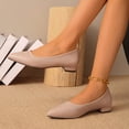thumbnail image 4 of hopeusnice Women's Shoes Plus Size Available Low Heel Block Heel Stylish Look For Modern Fashion Needs Pink 41, 4 of 9