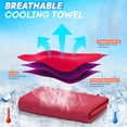 thumbnail image 4 of Cooling Towels for Neck and Face Soft Breathable Microfiber Sports Gym Sweat Towel with Carabiner for Golf Yoga Running Camping Golf Gym Workout, 4 of 14