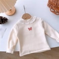 thumbnail image 2 of QHFBli Girls Long Sleeve Knitted Bolero Cardigan Kids Button Closure Shrug Sweaters Cropped Jacket Cover Up Tops, 2 of 3
