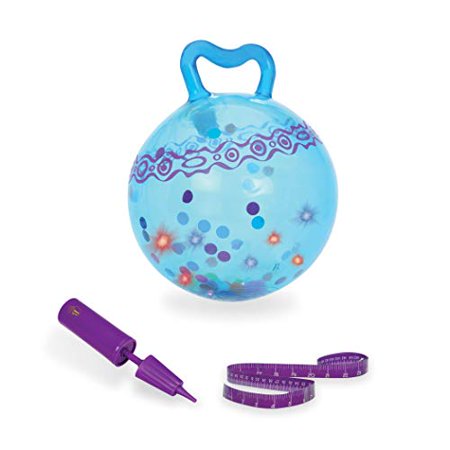 B. Toys - Hop n' Glow - Light-Up Bouncy Ball with Handle - Hopper Ball for Kids 3 Years+ (Air