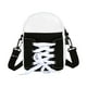 thumbnail image 1 of Bolso Bandolera de Patchwork Hecho a Mano | Bolso de Hombro de Lona y Piel con Forma de Zapato y Correa Ajustable | Bolso de Mano Elegante y Espacioso para Mujer | Uso Informal para Viajes, Compras y, 1 of 5