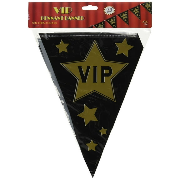 VIP Pennant Banner Party Accessory (1 count) (1/Pkg)