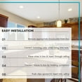 thumbnail image 6 of Luxrite 6 inch LED Recessed Lighting with J-Box, 24W, 1850 Lumens, 5 Color Selectable, Dimmable, Wet Rated, IC Rated 6 Pack, 6 of 7