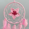 thumbnail image 6 of JingChun Clearance Under $2.00 Dreamcatcher Hanging Decoration Lighting Luxurys Glows In the Dark Crystal Stones Pave Dream Net Hanging Wind Chime Colorful Home Accessories, 6 of 9