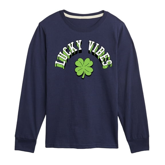 Instant Message - Lucky Vibes - Toddler & Youth Long Sleeve Graphic T-Shirt