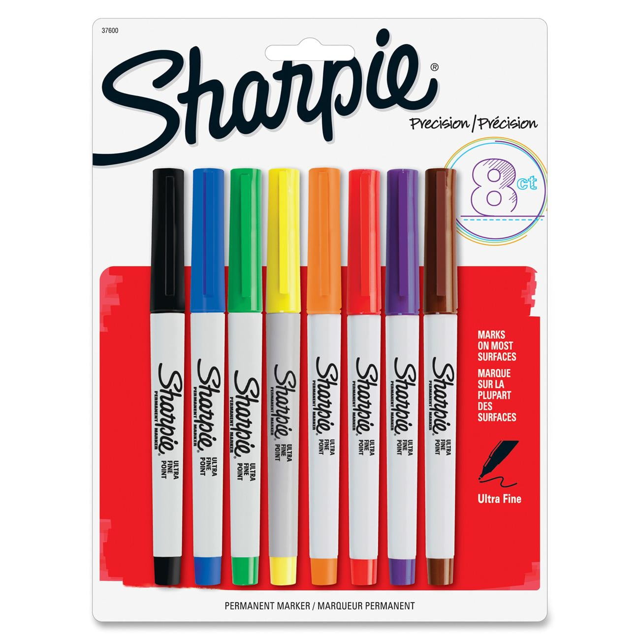 Sharpie Dual Twin Tip Permanent Marker Pens Brightly Coloured Fine+Ultra Fine 