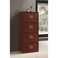 thumbnail image 5 of Hodedah 4-Shelf, 8-Door Multipurpose Cabinet, Mahogany, 5 of 6