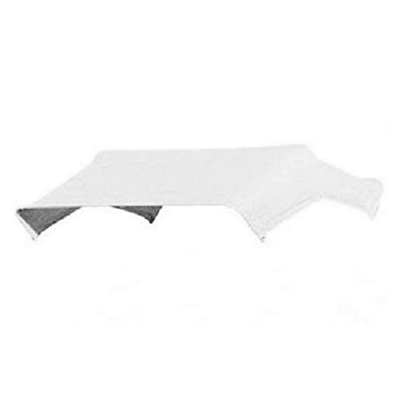 White Buggy Top Replacement Canvas Cover Only for 3 Bow 40" Umbrella Frame TBT3 405581