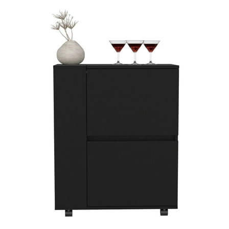 Newboti Furniture Bar Cart Belleville, Living Room, Black 39864