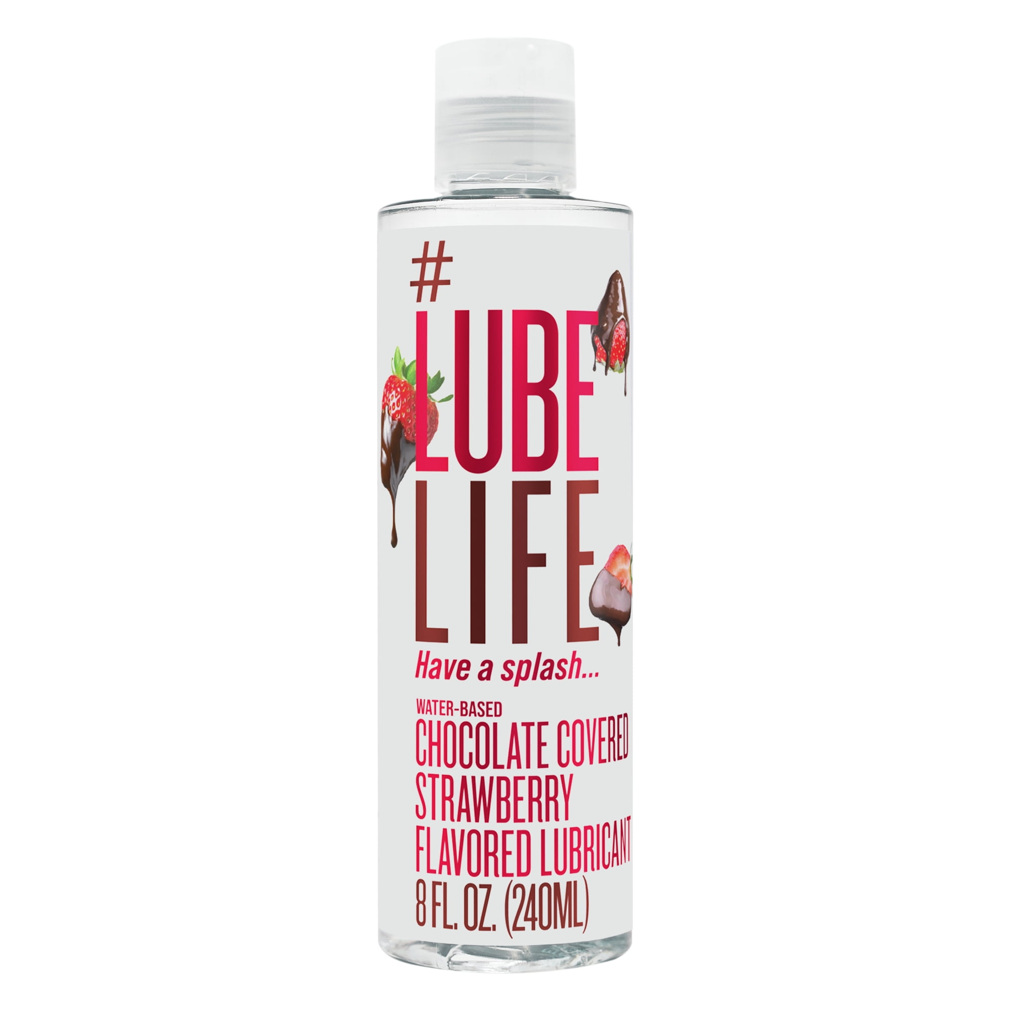 Lube Life WaterBased Chocolate Covered Strawberry Flavored Lubricant