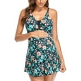 thumbnail image 4 of Robe de Maternité pour Femme, Tankini Long 2 Pcs et Short, Maillot de Bain Fluide avec Jupe, 4 of 6