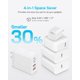 thumbnail image 4 of Cargador Dmiosw USB C de 4 puertos PD3.0 QC3.0 de 40 W, paquete de 2, 4 of 7