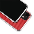 thumbnail image 2 of Skinit Textures Red Carbon Fiber iPhone 12 Clear Case, 2 of 4
