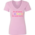 thumbnail image 3 of Inktastic Candy Hearts Ii Women's V-Neck T-Shirt, 3 of 5
