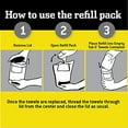 thumbnail image 3 of Tub O' Towels Heavy Duty Cleaning Wipes, Refill Pack for 90-Count Canister, 10" x 12", 3 of 5