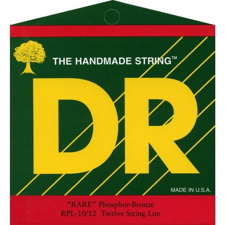 Rare Phosphor Bronze Acoustic Guitar - DR Strings Rare Phosphor Bronze Lite 12-String Acoustic Guitar Strings