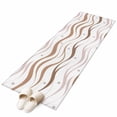 thumbnail image 6 of Brown Stripes Kitchen Runner Rug 2x6 Washable Runners for Hallway Non Slip Minimalism Ombre Waves Abstract Textures Large Area Rug Indoor Floor Carpet for Bathroom Laundry Entryway Bedroom, 6 of 8