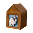 thumbnail image 1 of Urnas para cenizas de mascotas Marco de fotos de recuerdo de de madera Durable Memorial Conmemorar Funeral Elegante Pequeña casa, 1 of 6