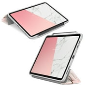 New iPad Pro 12.9 Inch Case, i-Blason [Cosmo] Full-Body Trifold Stand Protective Case Cover with Auto Sleep/Wake & Pencil Holder for Apple iPad Pro 12.9 Inch 2018 Release (Marble)