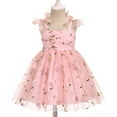 thumbnail image 2 of IDOPIP Toddler Baby Girls Tutu Dress Birthday Party Princess Dresses Floral Sequin Tulle Sundress for 6M-6Y, 2 of 8