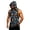 Blue, variant on Digital Camo Sleeveless Hoodie For Men, Muscle Fit Pullover Tank with Kangaroo Pocket - Quick-Dry Workout Vest for Gym & Bodybuilding Blue L