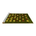 thumbnail image 2 of Ahgly Company Machine Washable Indoor Square Abstract Yellow Contemporary Area Rugs, 7' Square, 2 of 4