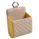 thumbnail image 5 of Organizador de bolsa de ventilación de coche, soporte de bolsillo para automóvil, cubo de almacenamiento práctico de cuero PU para vehículos, bolsa de Amarillo, 5 of 8