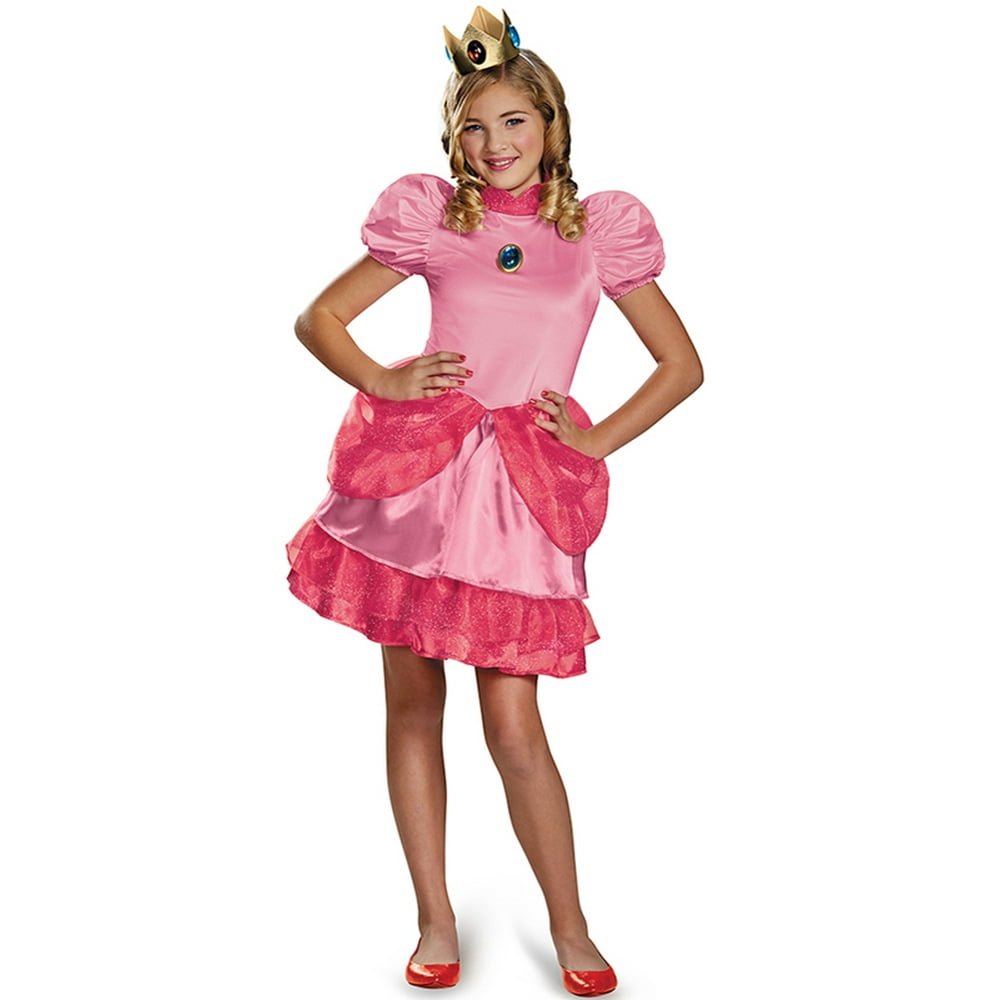 Princess Peach Tween Costume - Walmart.com - Walmart.com