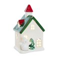 thumbnail image 2 of White Christmas Decor Ceramic Snowhouse with Warm Glow, Christmas Decoration for Shelf Desk Or Table, Holiday Decorations for Home Bedroom Party, Winter Wonderland Village, 2 of 8