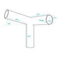 thumbnail image 4 of Canopy Frame Fittings 1-3/8 Inch - 3 Way Connectors for Carport, Shed, Tent - Low Profile - 3 Pack, 4 of 8