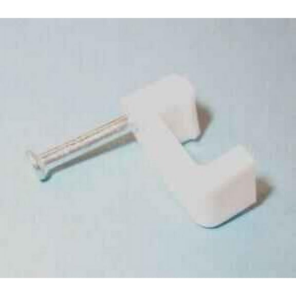 PRO POWER - Cable Clips White for Twin & Earth Cable 2.5mm 100 Pack