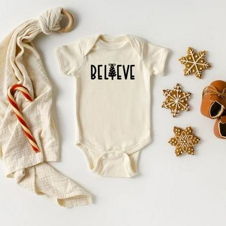 

Believe Tree Baby Onesie