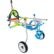 Pet Wheelchair Aluminium Walk Cart Scooter Handicapped Leg Adjustable Disabled Anti-shock Walk Tool