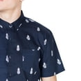 thumbnail image 2 of Visive Mens Big And Tall Short Sleeve Button Shirt, Printed Pineapple Shirts, 2 of 5