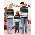 thumbnail image 6 of Oyang Family Christmas Sweater Crew Neck Reindeer Snowflakes Knitted Pullover for Women/Men/Kids, 6 of 8