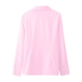 thumbnail image 6 of YANGXINX Womens Dress Shirts Long Sleeve Button Down Solid Lapel Collar Tunic Tops Regular Fit Stretch Casual Business Office Work Blouses, 6 of 6