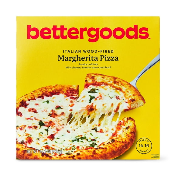 bettergoods Italian Wood-Fired Margherita Pizza, 14.6 oz (Frozen)