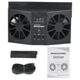 thumbnail image 6 of JahyElec Car Cooling Fan Solar Powered Vehicle Window Dual Fans  2 AA*1200mAh Car Cooler Airflow White, 6 of 17
