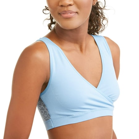 Labor Of Love Seamless Cross-Over Nursing Bralette With Lace Back - Available In Plus (Best Nursing Cover For Plus Size)