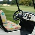 thumbnail image 4 of FUIALDOLG Golf Seat Covers for Cart Universal Fit Club Car Precedent Cute Color Paws Print Breathable Golf Cart Bench Seat Covers Washable Fashion Accessories, 4 of 8