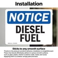 thumbnail image 3 of (2 Pack) Diesel Fuel OSHA Notice Sign 14 Inch X 10 Inch Vinyl Label Decal Sticker Weather Resistant, UV Protected for Workplace, Business, and Construction Site, Made in the USA, 3 of 7