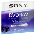 thumbnail image 1 of DVD-RW Doble Cara de 8 cm Sony con Lengüeta para Colgar, 1 of 1